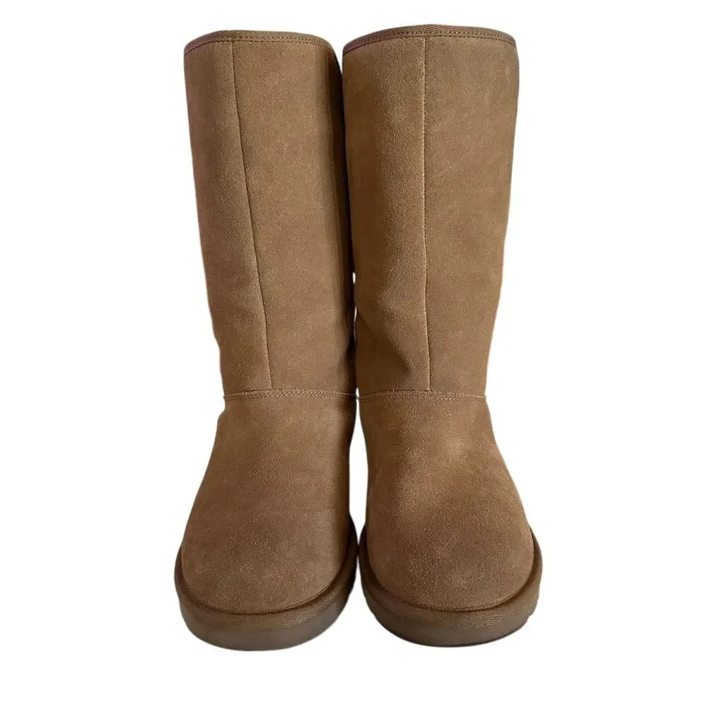 UGG Women's Allegra Bow II‎ Brown Suede Boots with Bow Detail Size 7